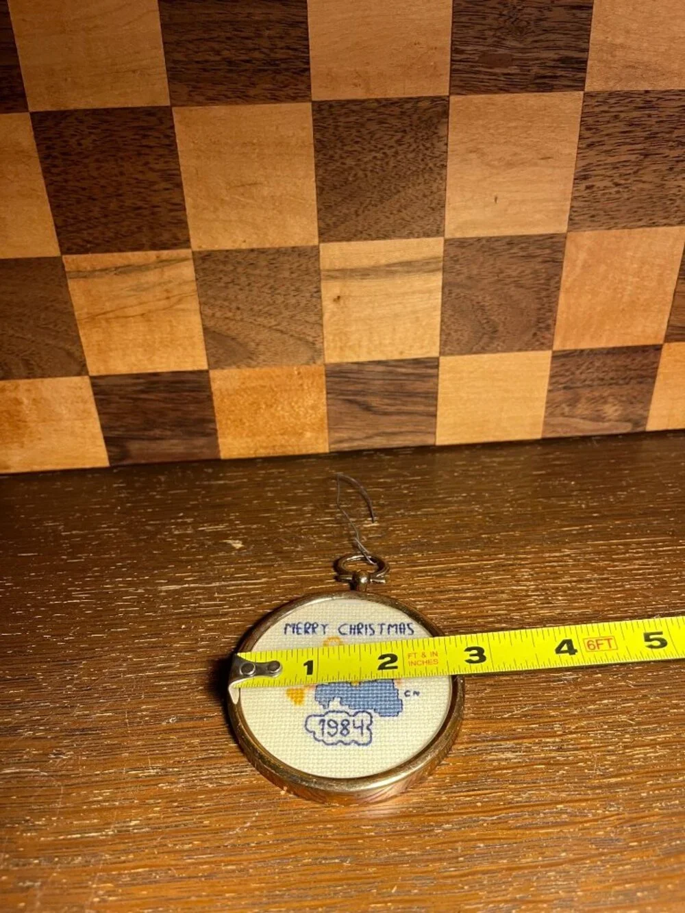 Blue Angel Counted Cross Stitch 1984 Ornament A837
